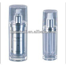 Oval acrylic cosmetic lotion bottle